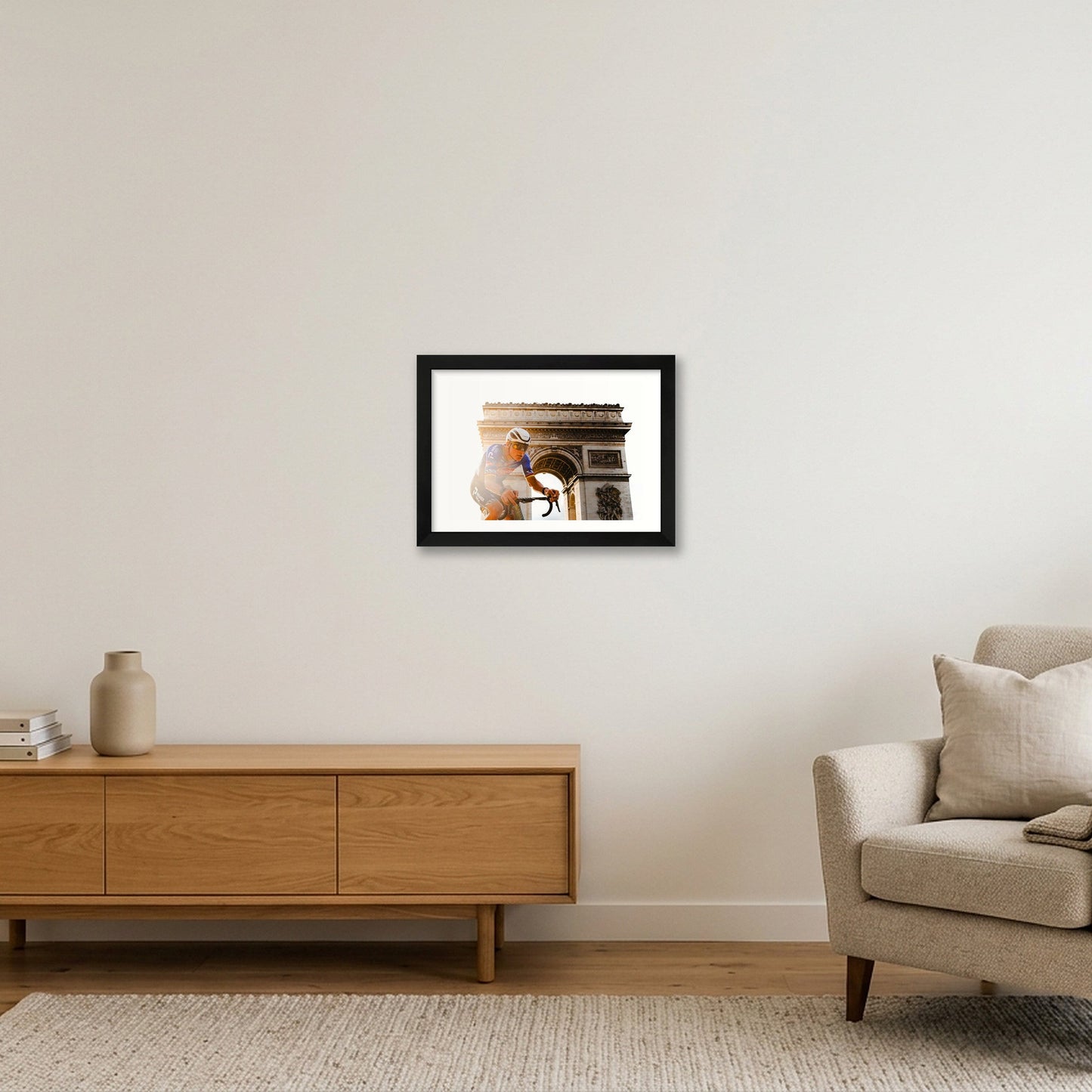 Tour de France Stage 21 2026 - Mathieu — A4 (30×21cm, 12×8") Black Frame