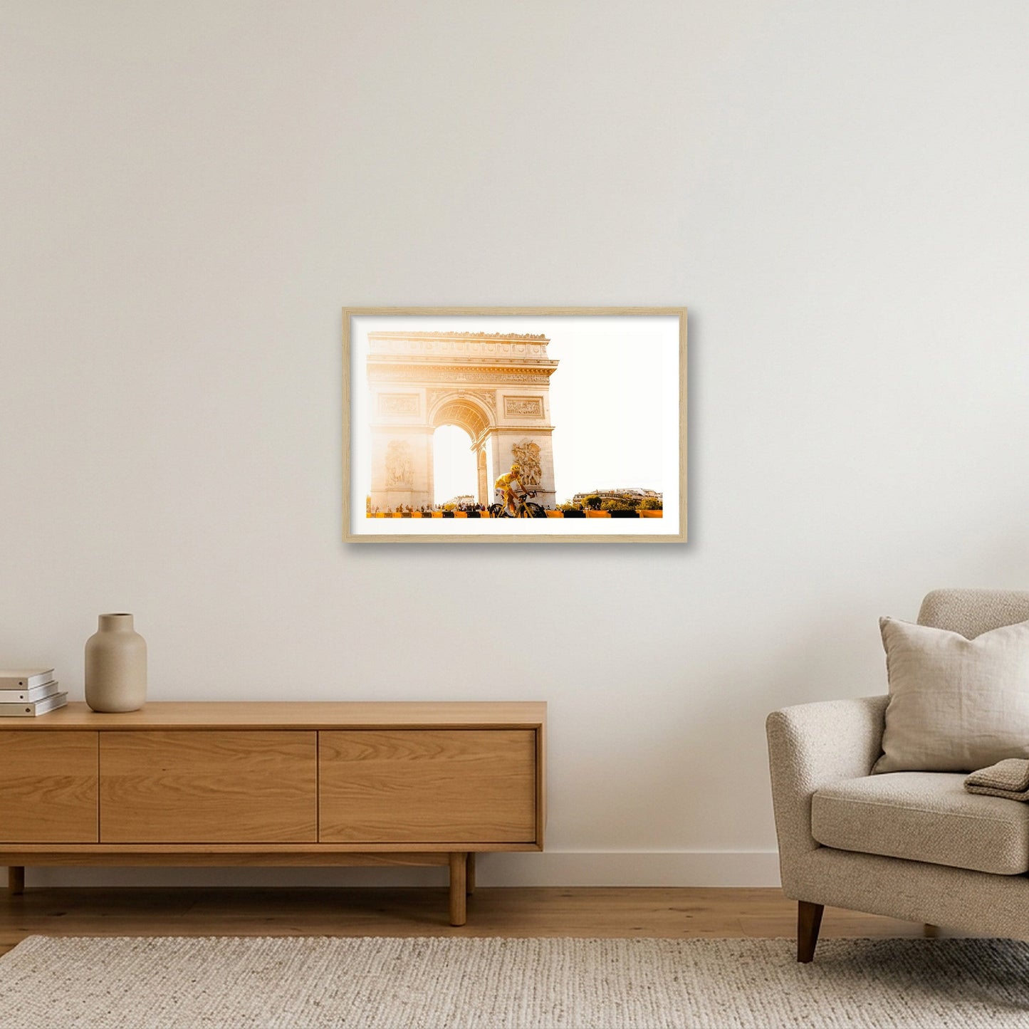 Tour de France 2026 Stage 21 - Tadej — 60×40cm, 24×16" Oak Frame