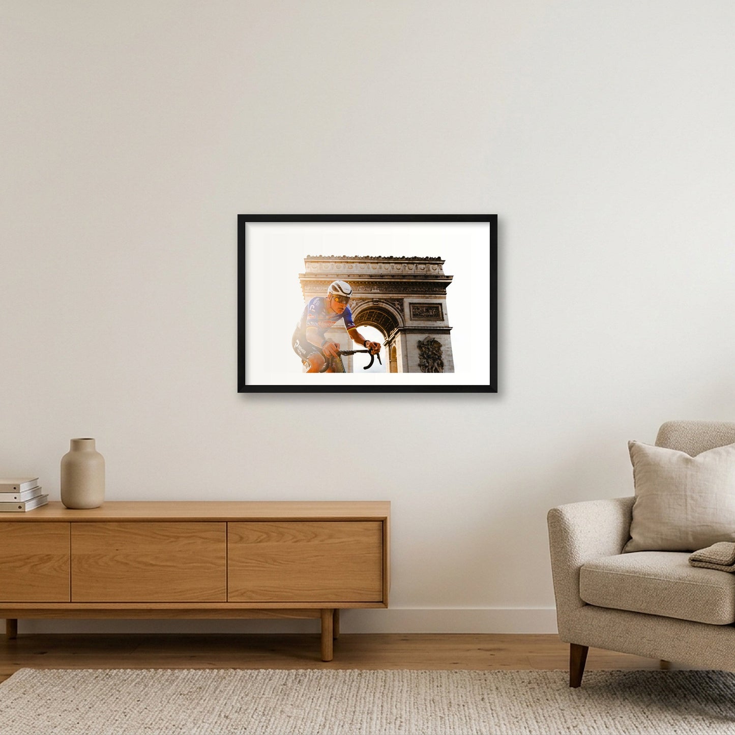 Tour de France Stage 21 2026 - Mathieu — 60×40cm, 24×16" Black Frame
