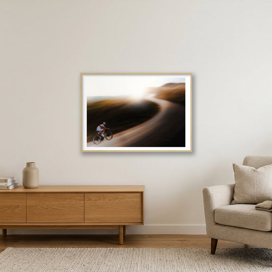 Strade Bianche 2026 - 01 — 100×70cm, 39×28" Oak Frame