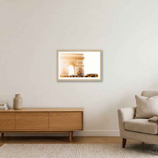 Tour de France 2026 Stage 21 - Tadej — 45×30cm, 18×12" Oak Frame