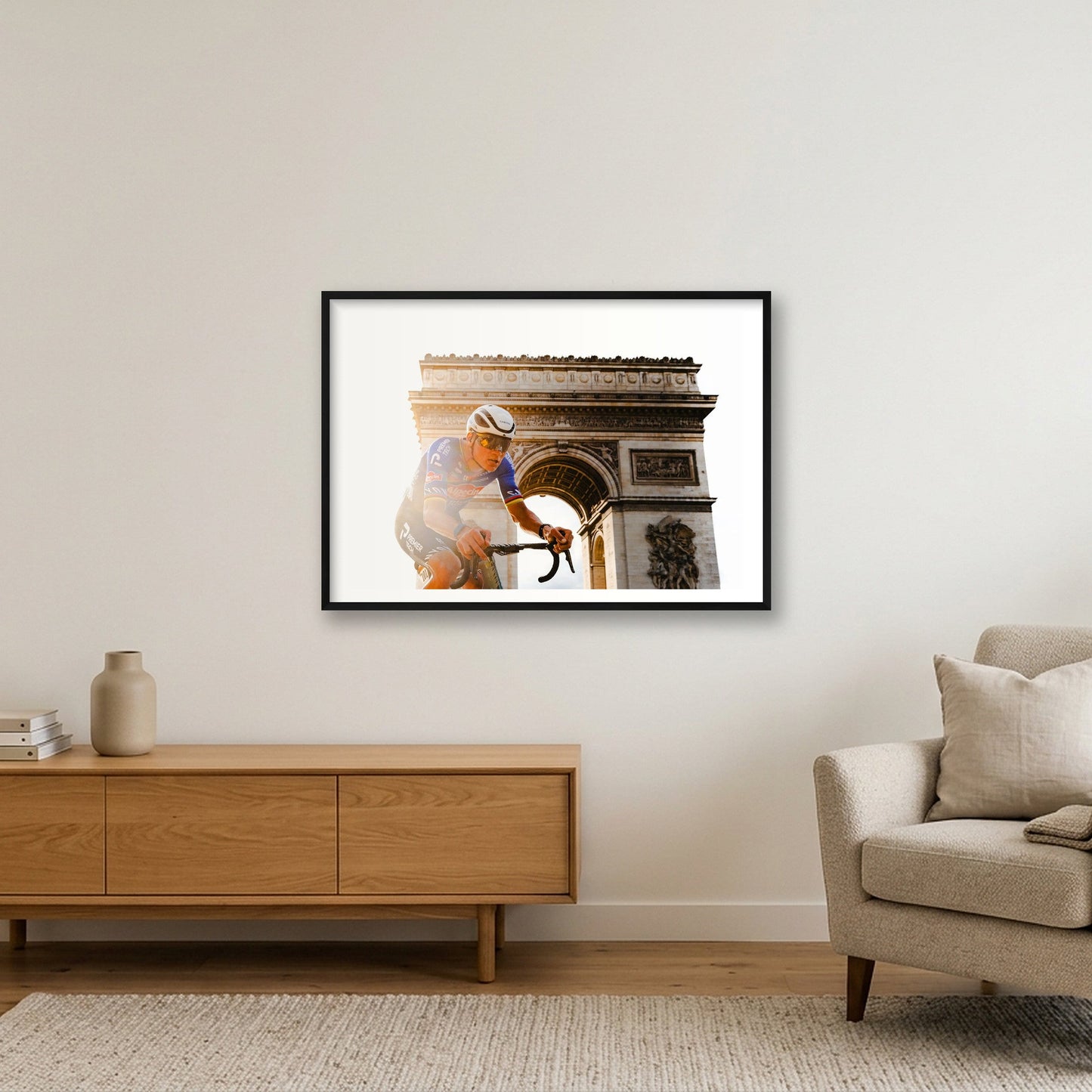 Tour de France Stage 21 2026 - Mathieu — 100×70cm, 39×28" Black Frame